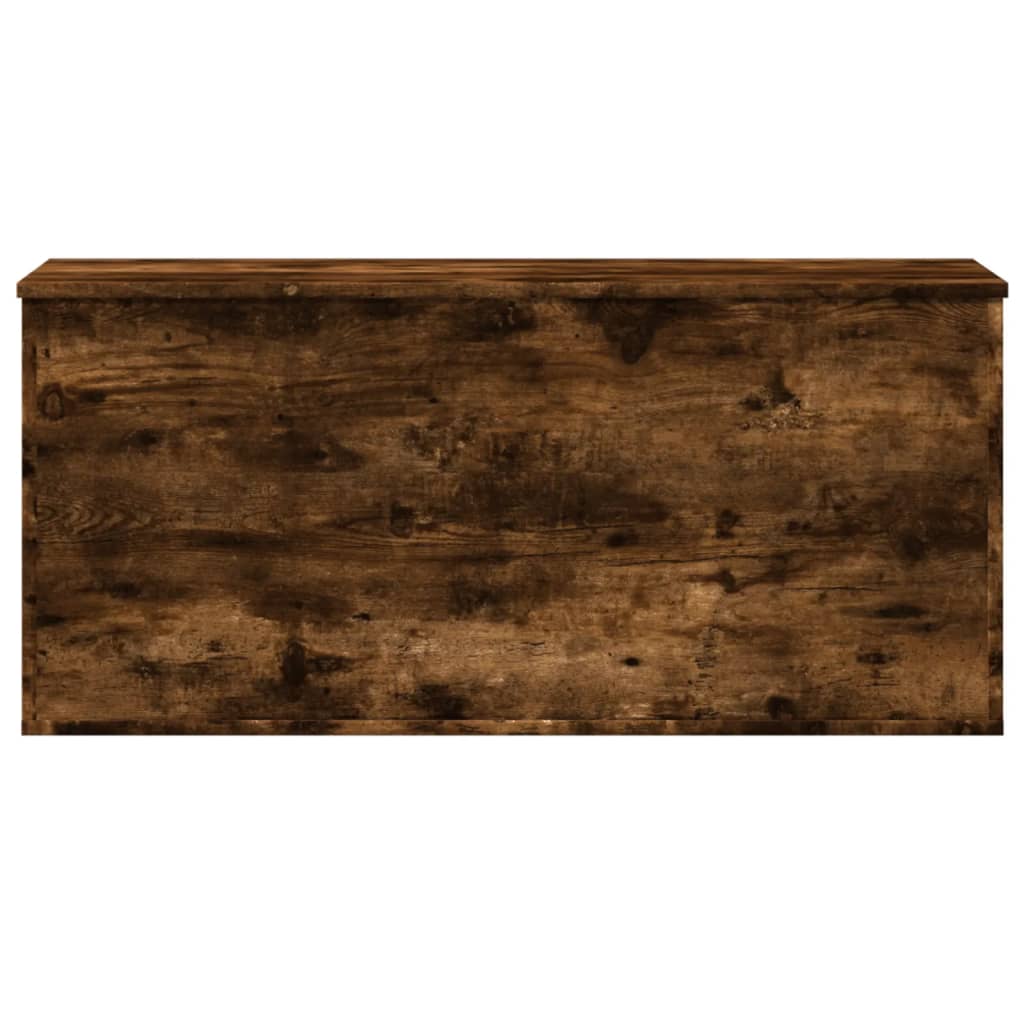 vidaXL Cutie de depozitare stejar fumuriu, 100x42x46 cm lemn prelucrat vidaXL Cutie de depozitare stejar fumuriu, 100x42x46 cm lemn prelucrat