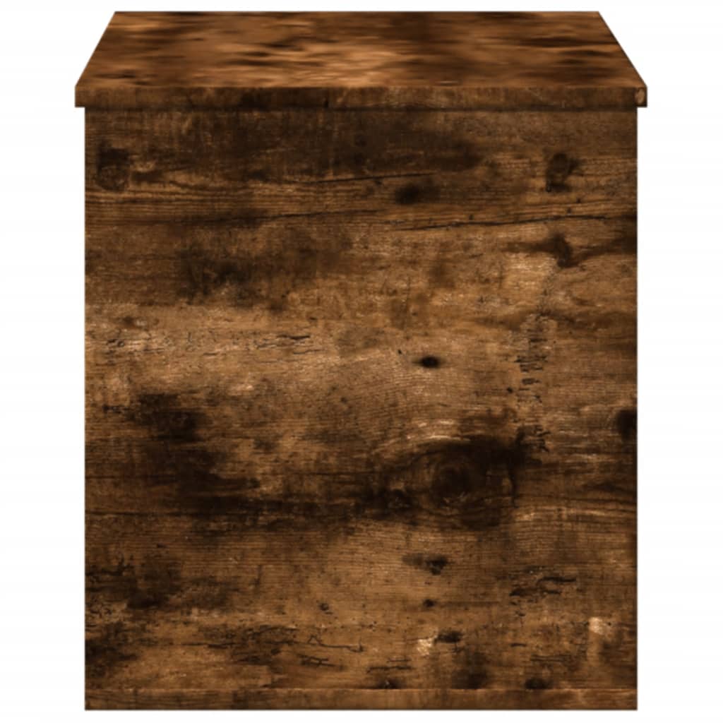 vidaXL Cutie de depozitare stejar fumuriu, 100x42x46 cm lemn prelucrat vidaXL Cutie de depozitare stejar fumuriu, 100x42x46 cm lemn prelucrat
