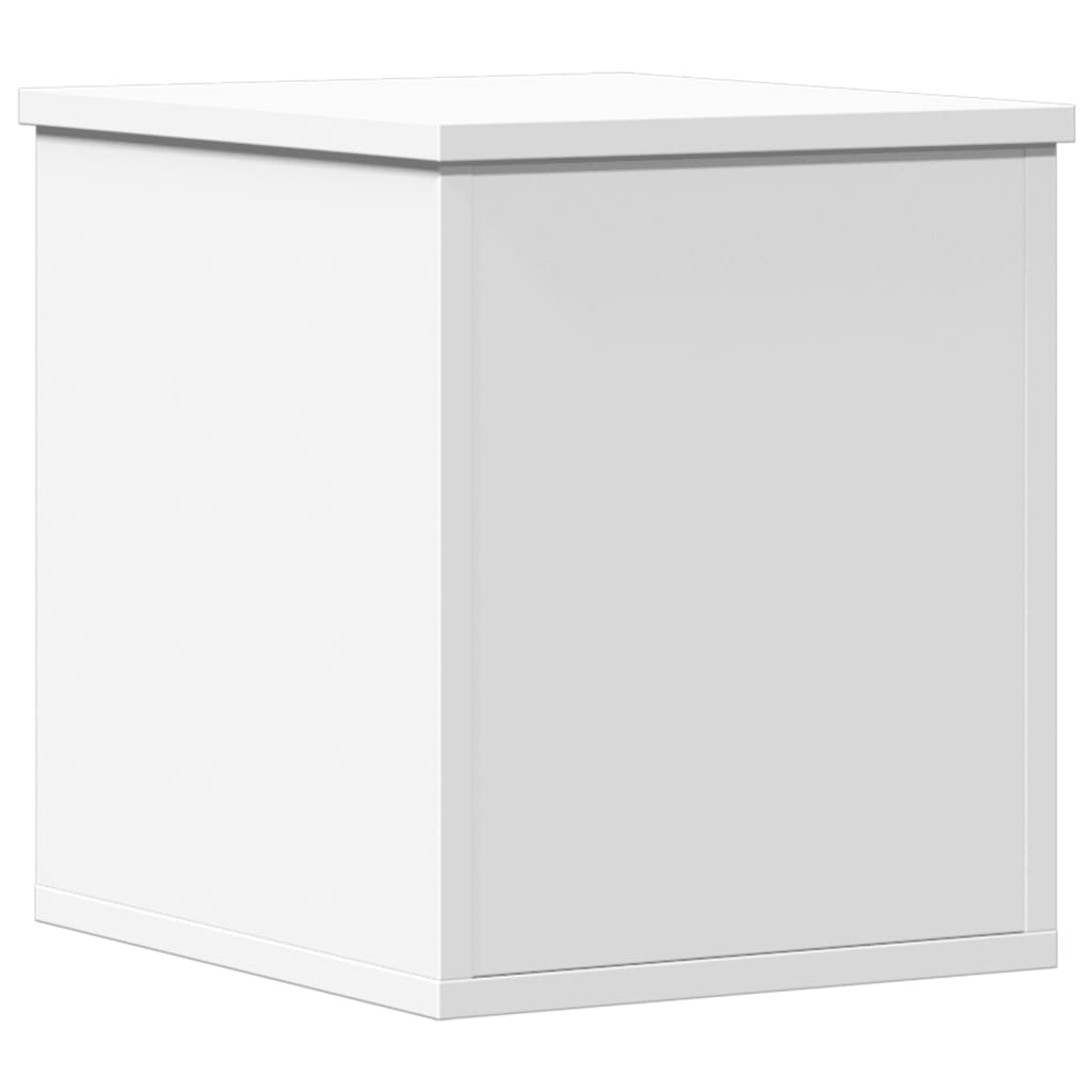 vidaXL Cutie de depozitare, alb, 30x35x35 cm, lemn prelucrat vidaXL Cutie de depozitare, alb, 30x35x35 cm, lemn prelucrat