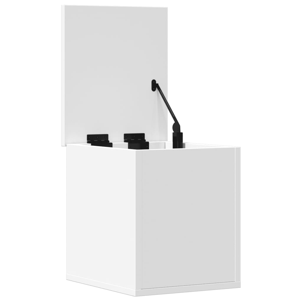 vidaXL Cutie de depozitare, alb, 30x35x35 cm, lemn prelucrat vidaXL Cutie de depozitare, alb, 30x35x35 cm, lemn prelucrat