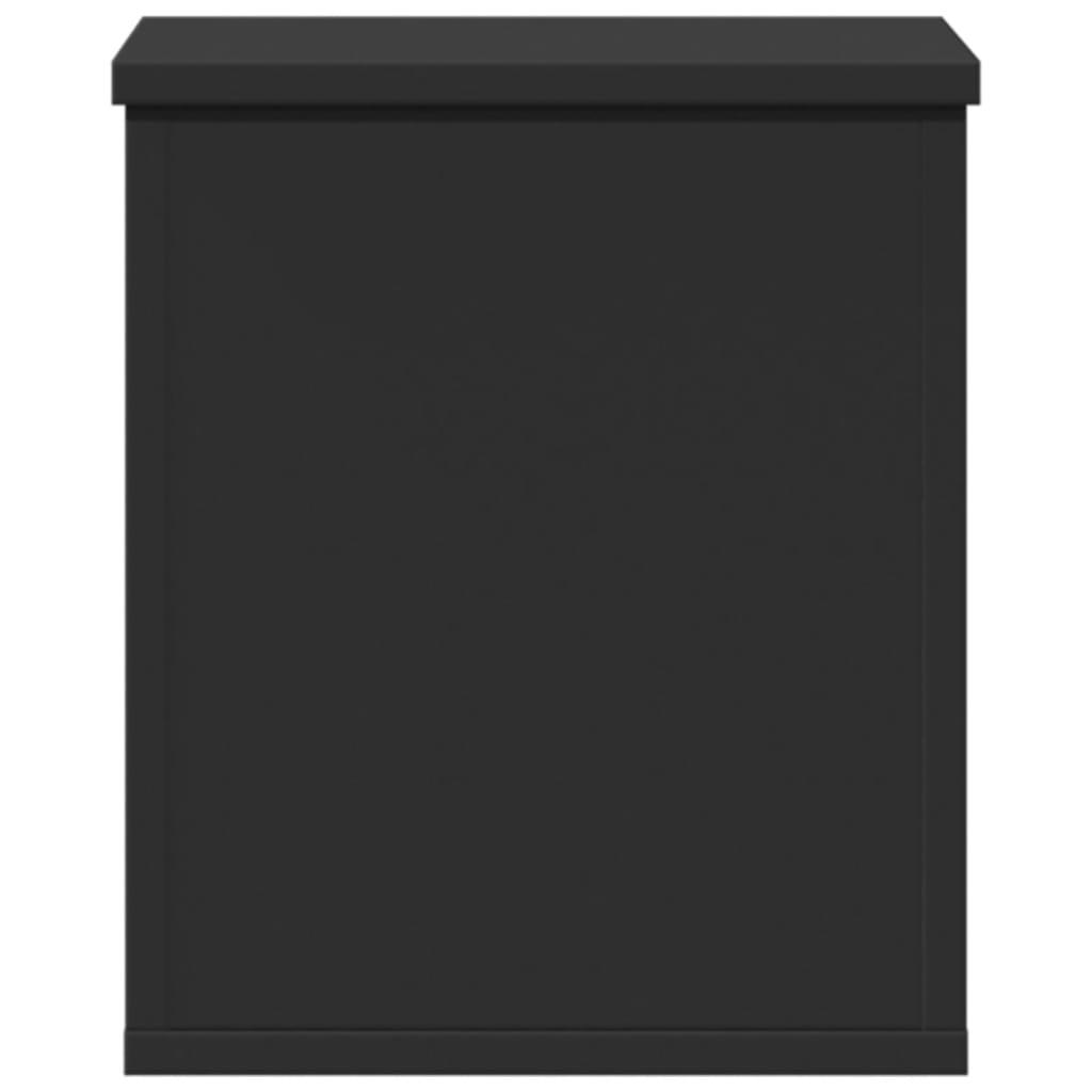 vidaXL Cutie de depozitare, negru, 30x35x35 cm, lemn prelucrat vidaXL Cutie de depozitare, negru, 30x35x35 cm, lemn prelucrat