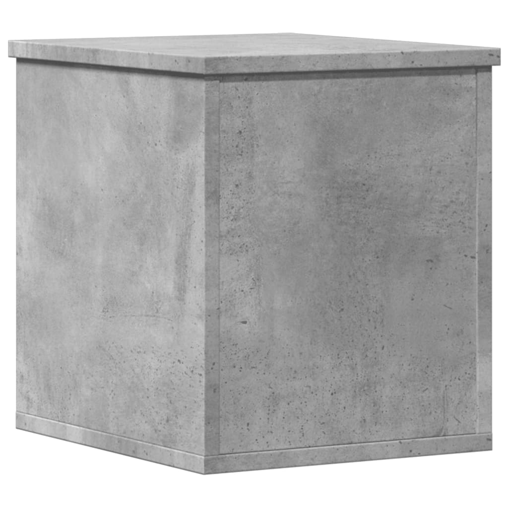 vidaXL Cutie de depozitare, gri beton, 30x35x35 cm, lemn prelucrat vidaXL Cutie de depozitare, gri beton, 30x35x35 cm, lemn prelucrat