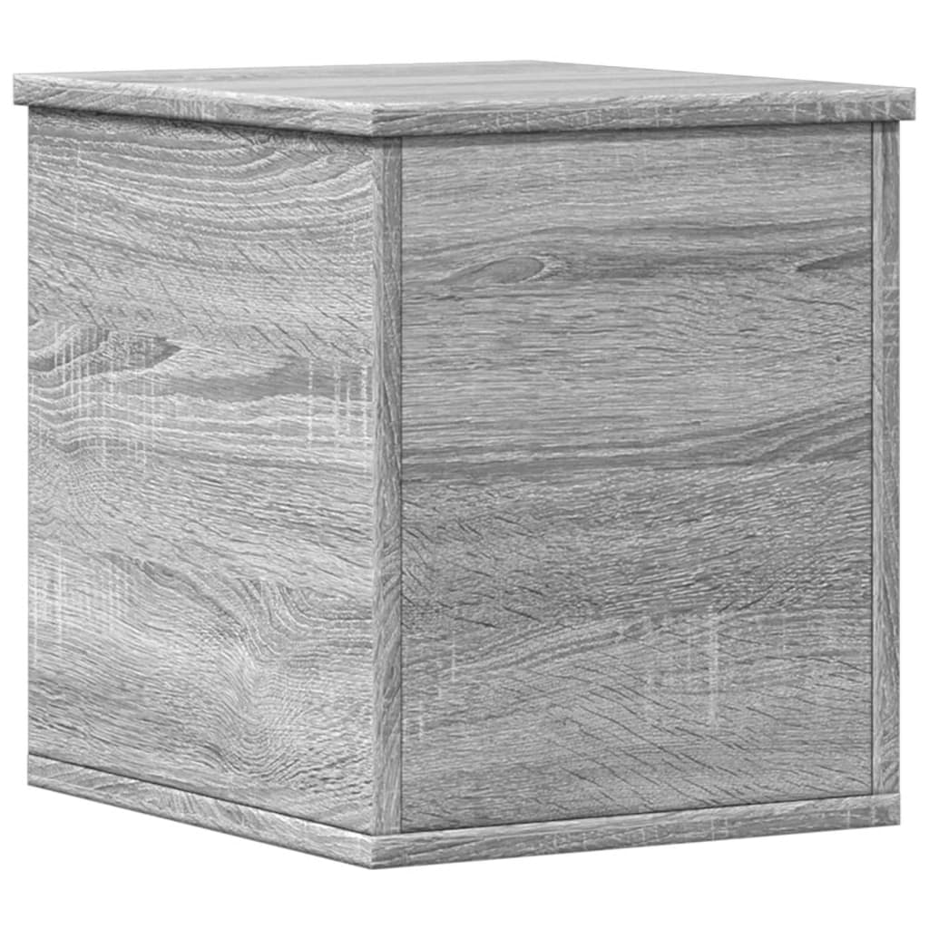 vidaXL Cutie de depozitare, gri sonoma, 30x35x35 cm, lemn prelucrat vidaXL Cutie de depozitare, gri sonoma, 30x35x35 cm, lemn prelucrat