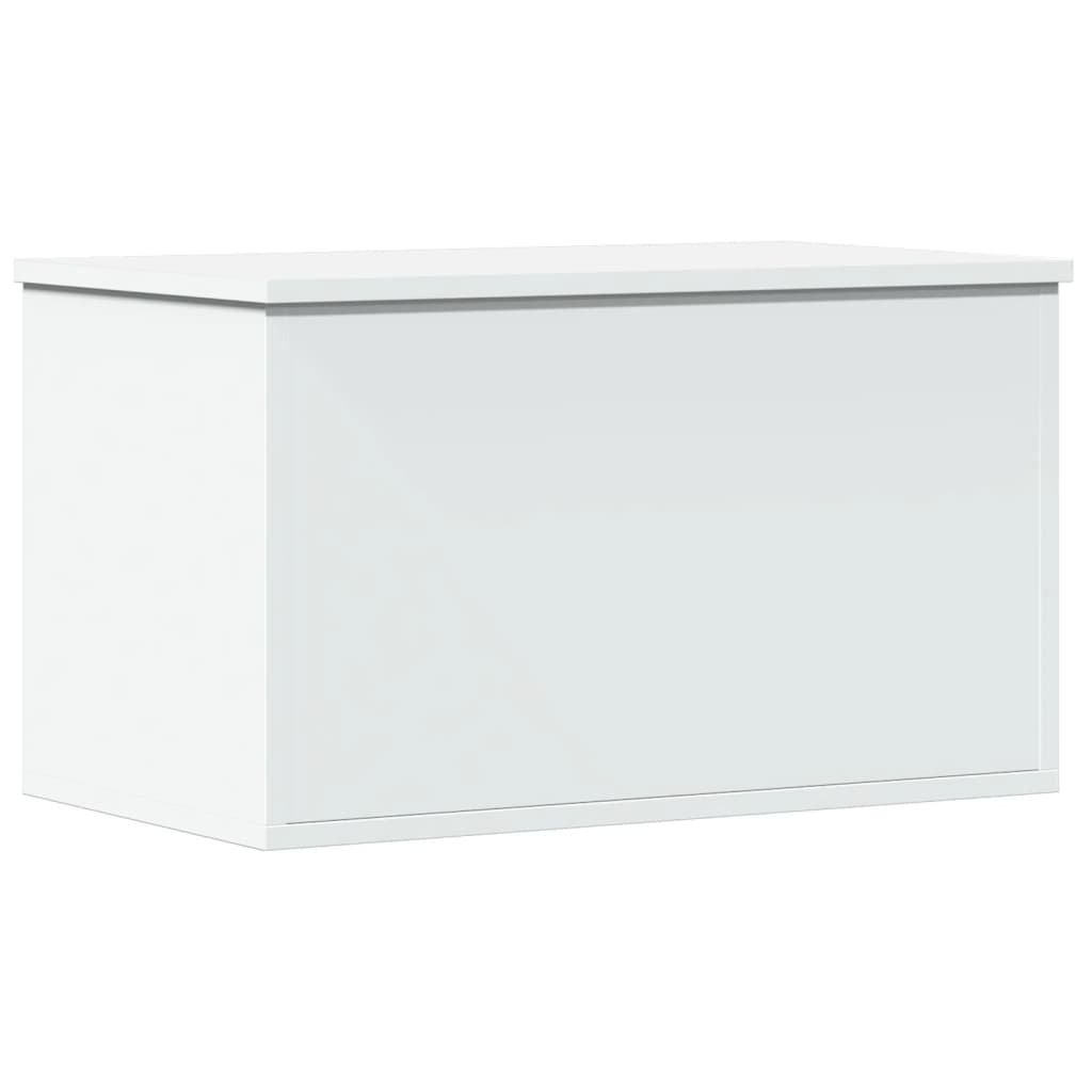 vidaXL Cutie de depozitare, alb, 60x35x35 cm, lemn prelucrat