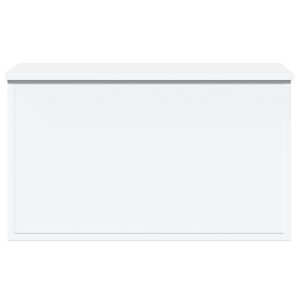 vidaXL Cutie de depozitare, alb, 60x35x35 cm, lemn prelucrat