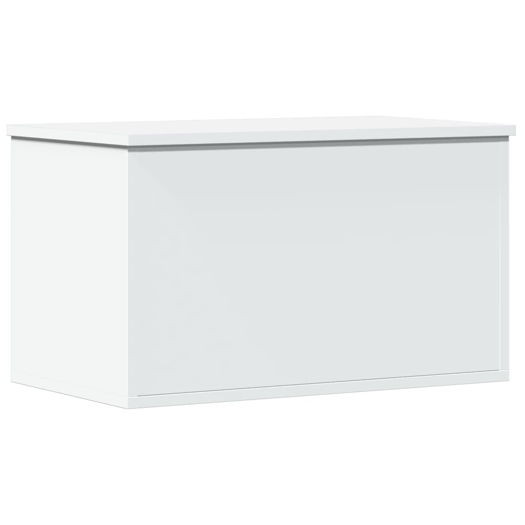 vidaXL Cutie de depozitare, alb, 60x35x35 cm, lemn prelucrat