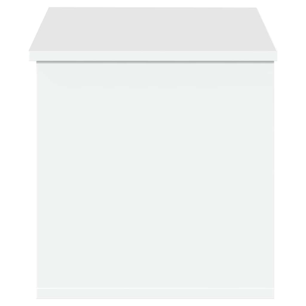 vidaXL Cutie de depozitare, alb, 90x35x35 cm, lemn prelucrat