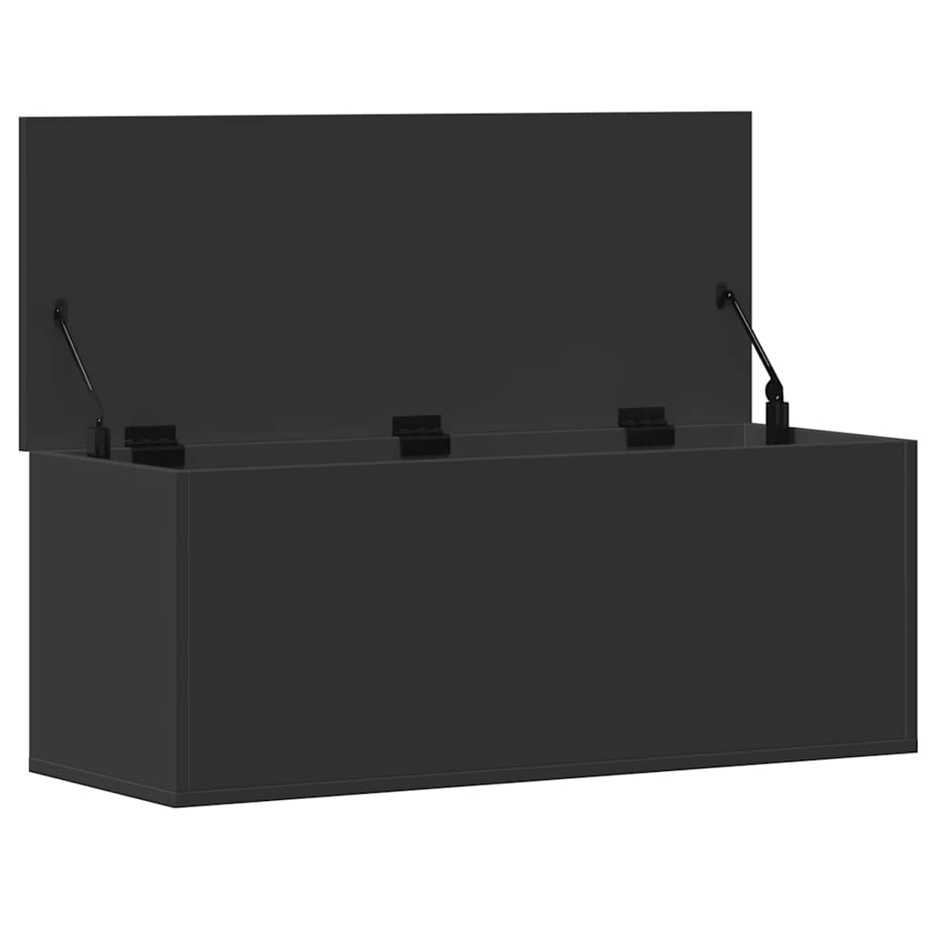 vidaXL Cutie de depozitare, negru, 90x35x35 cm, lemn prelucrat vidaXL Cutie de depozitare, negru, 90x35x35 cm, lemn prelucrat