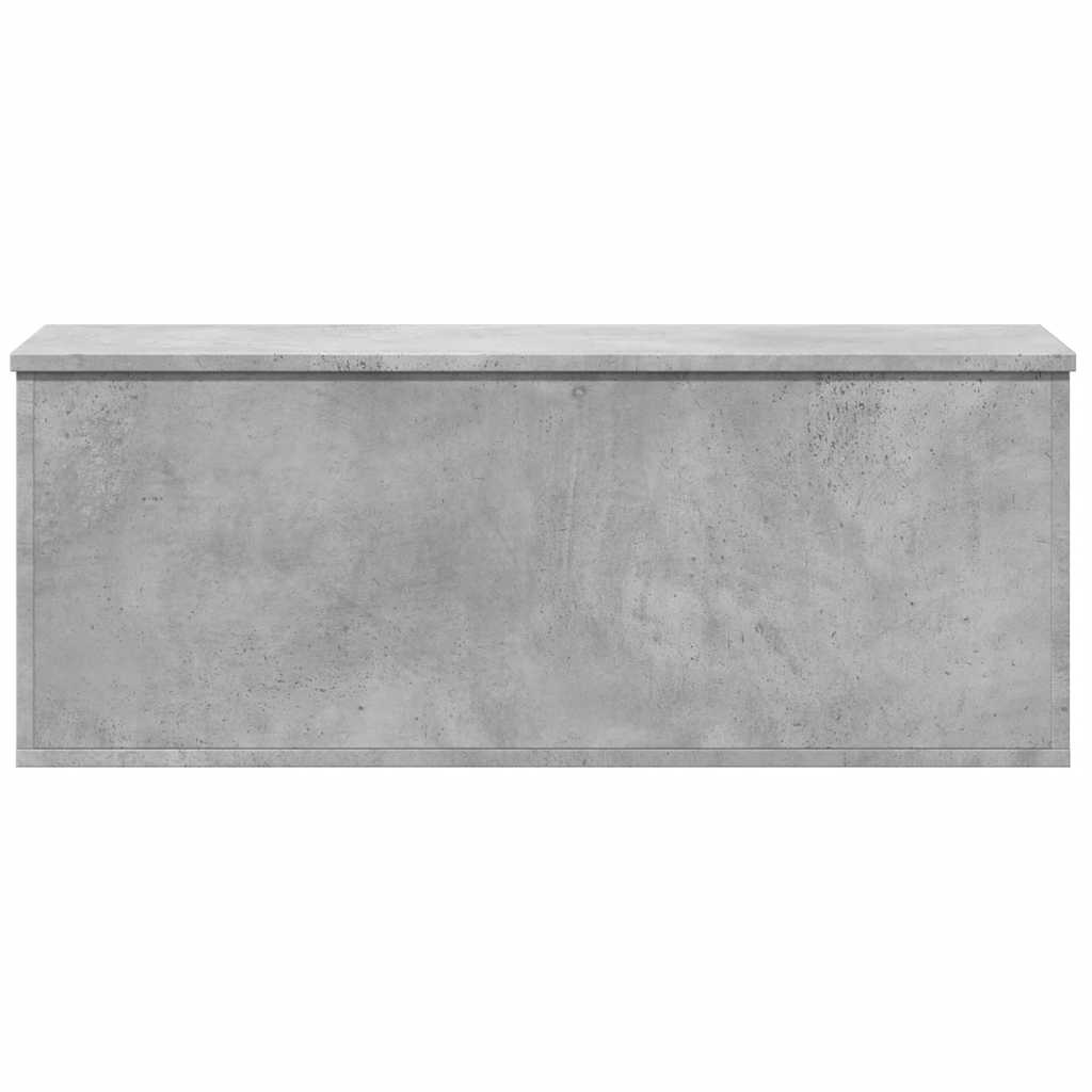 vidaXL Cutie de depozitare, gri beton, 90x35x35 cm, lemn prelucrat vidaXL Cutie de depozitare, gri beton, 90x35x35 cm, lemn prelucrat