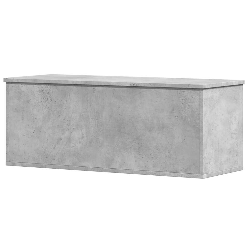 vidaXL Cutie de depozitare, gri beton, 90x35x35 cm, lemn prelucrat vidaXL Cutie de depozitare, gri beton, 90x35x35 cm, lemn prelucrat