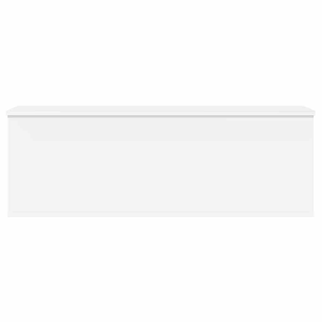 vidaXL Cutie de depozitare, alb, 102x35x35 cm, lemn prelucrat vidaXL Cutie de depozitare, alb, 102x35x35 cm, lemn prelucrat