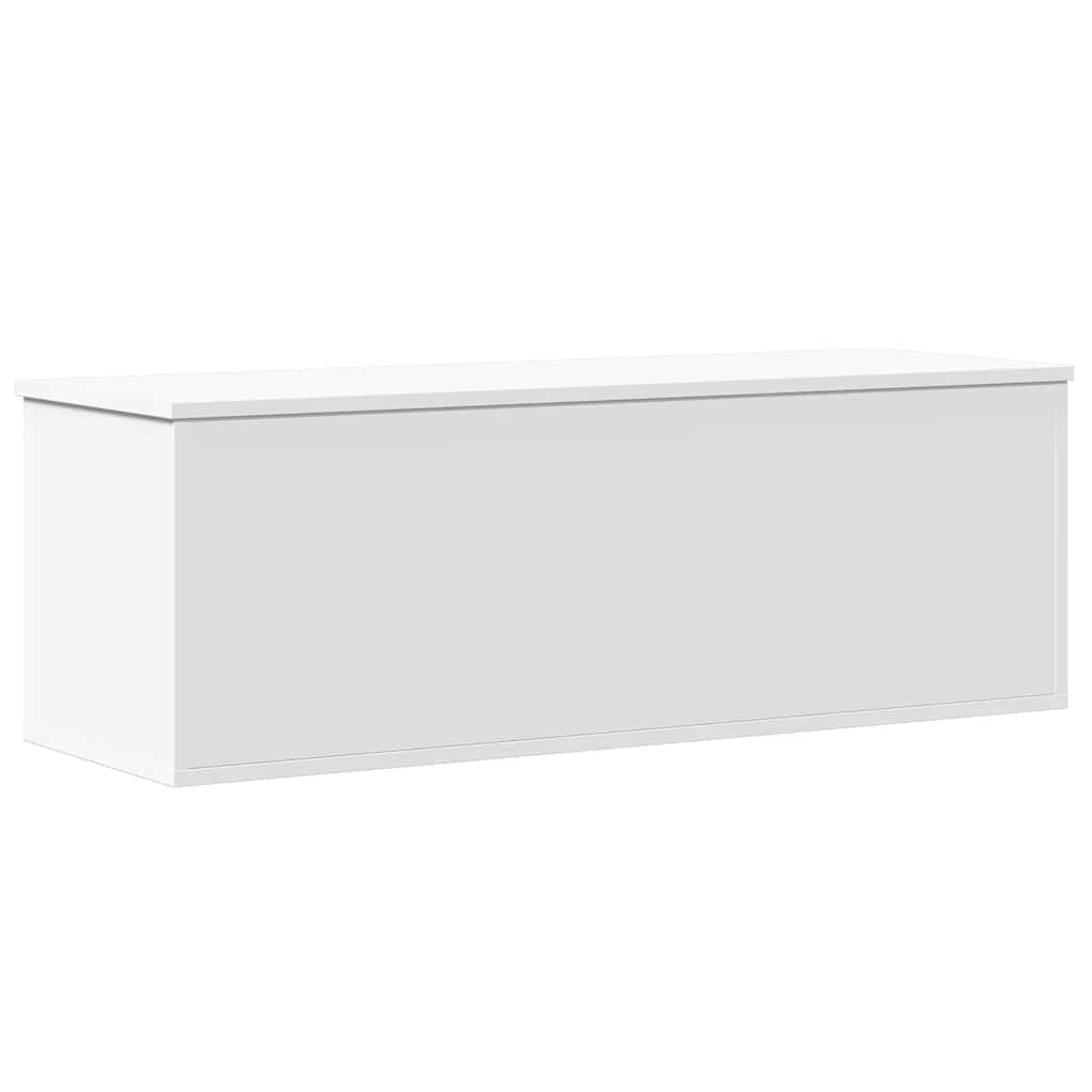 vidaXL Cutie de depozitare, alb, 102x35x35 cm, lemn prelucrat vidaXL Cutie de depozitare, alb, 102x35x35 cm, lemn prelucrat
