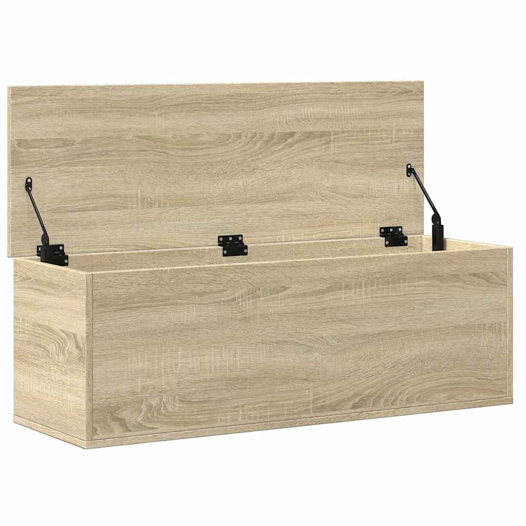 vidaXL Cutie de depozitare, stejar sonoma, 102x35x35cm, lemn prelucrat vidaXL Cutie de depozitare, stejar sonoma, 102x35x35cm, lemn prelucrat
