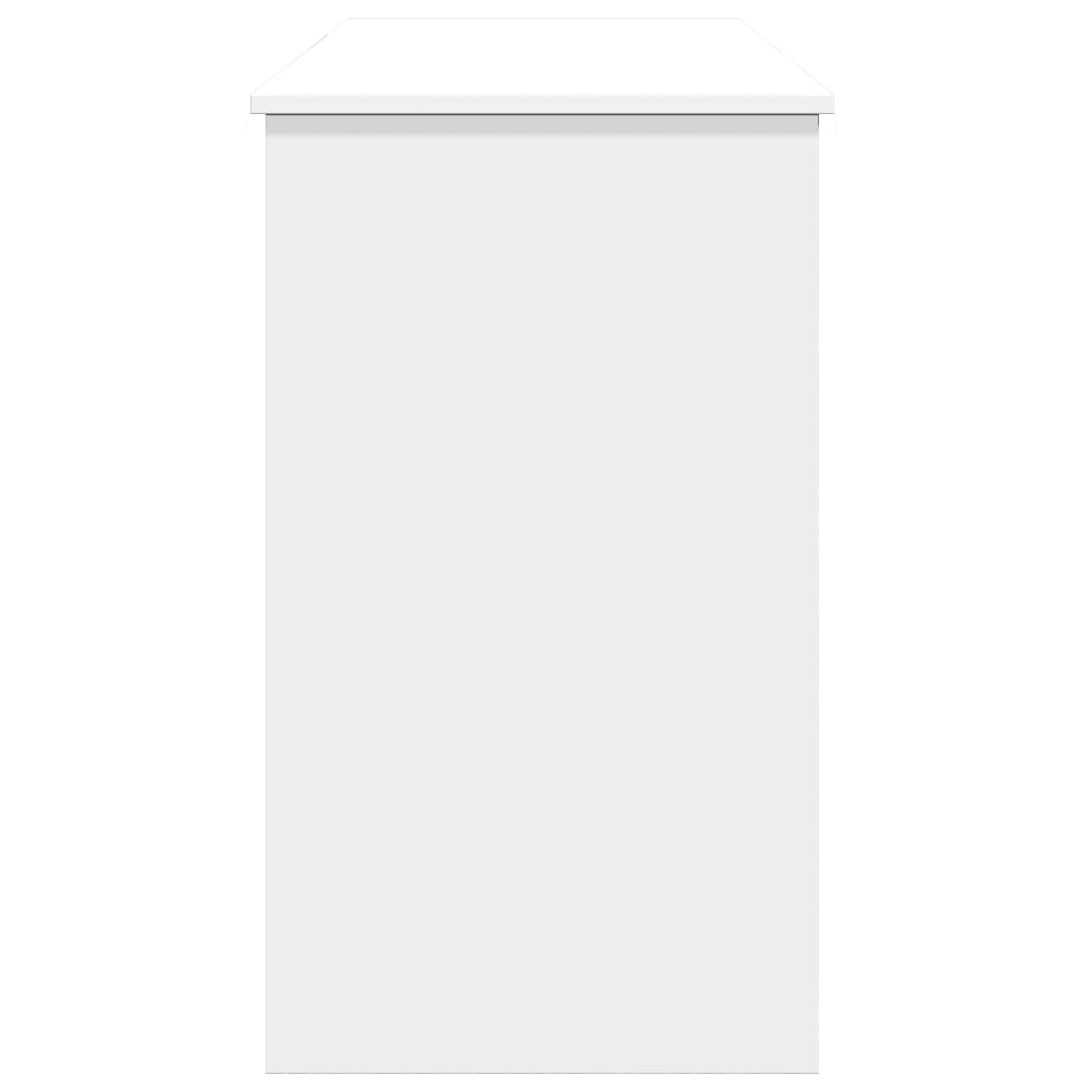 vidaXL Masă de toaletă cu oglindă, alb, 100x45x76 cm vidaXL Masă de toaletă cu oglindă, alb, 100x45x76 cm