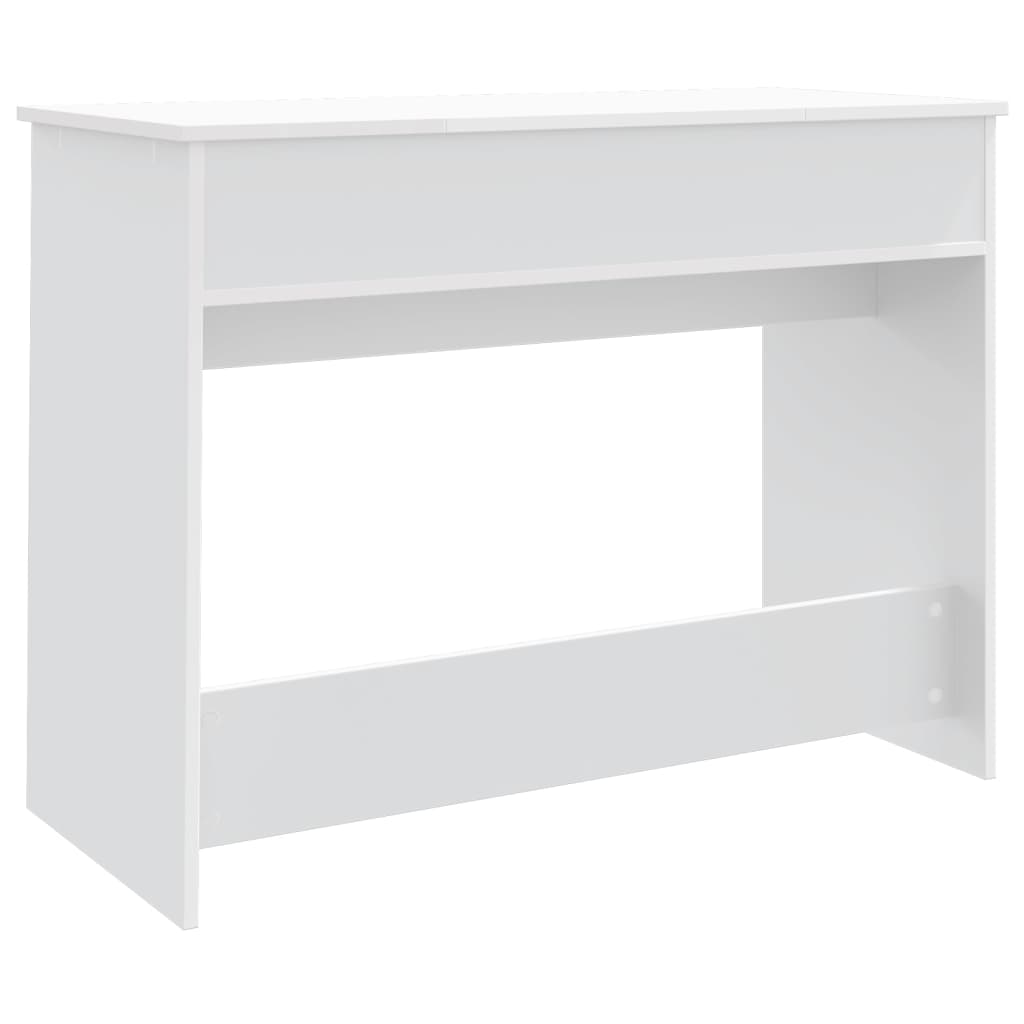 vidaXL Masă de toaletă cu oglindă, alb, 100x45x76 cm vidaXL Masă de toaletă cu oglindă, alb, 100x45x76 cm