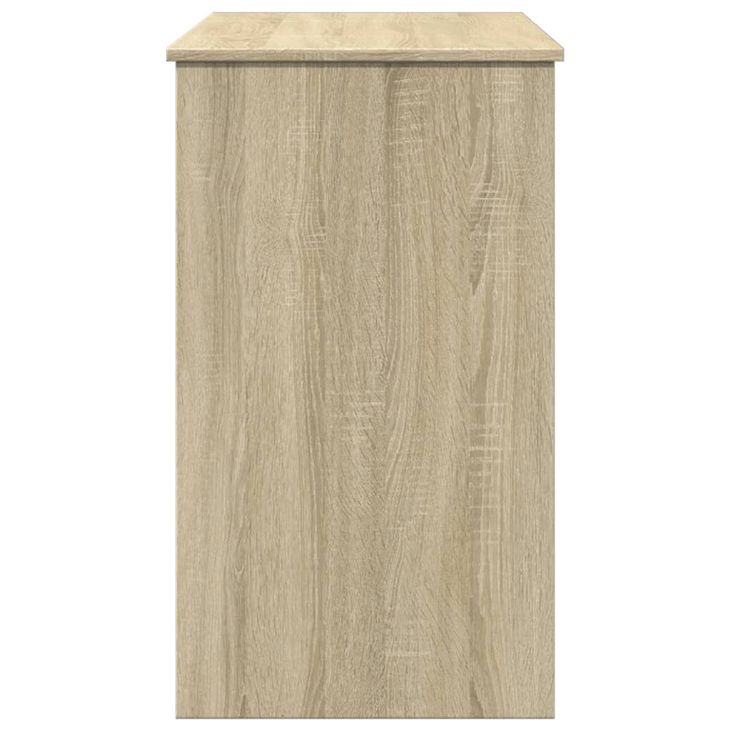 vidaXL Masă de toaletă cu oglindă, stejar sonoma, 100x45x76 cm