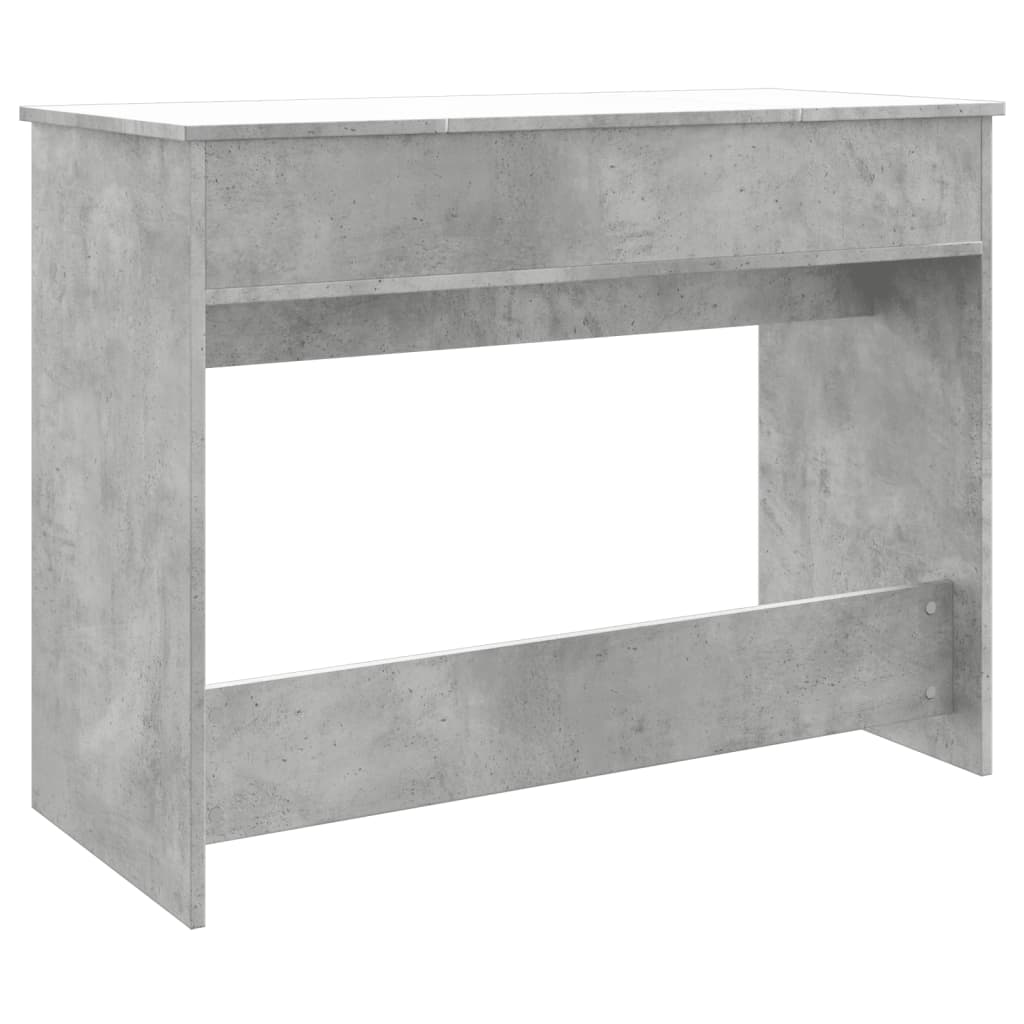vidaXL Masă de toaletă cu oglindă, gri beton, 100x45x76 cm vidaXL Masă de toaletă cu oglindă, gri beton, 100x45x76 cm
