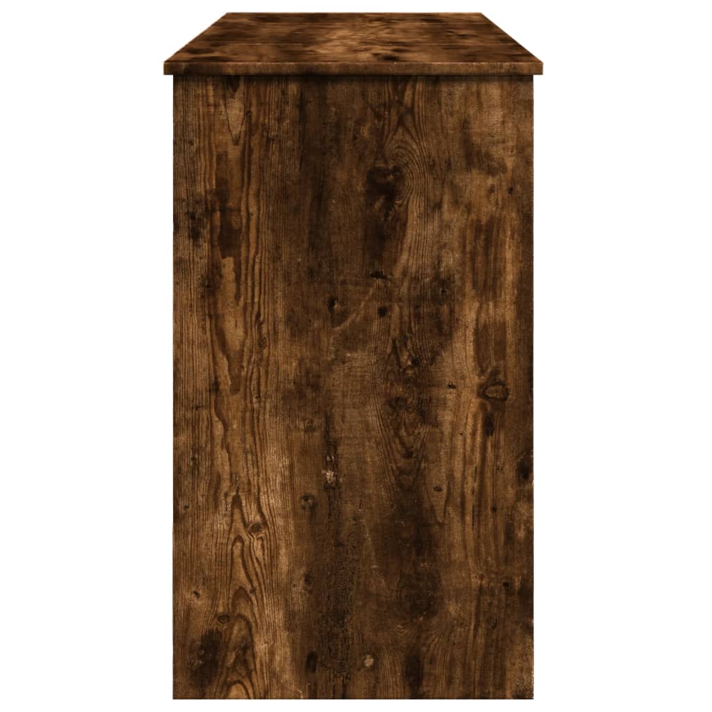 vidaXL Masă de toaletă cu oglindă, stejar fumuriu, 100x45x76 cm vidaXL Masă de toaletă cu oglindă, stejar fumuriu, 100x45x76 cm