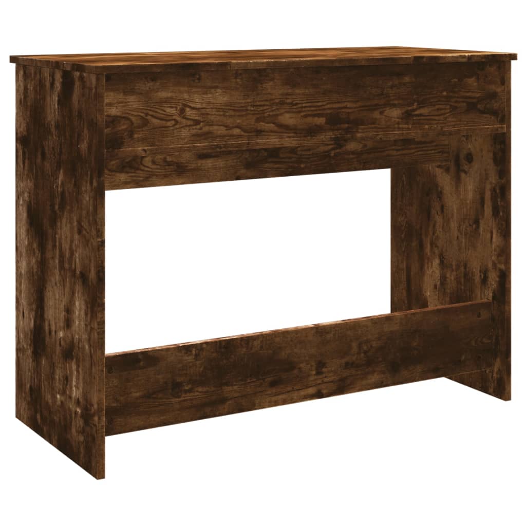 vidaXL Masă de toaletă cu oglindă, stejar fumuriu, 100x45x76 cm vidaXL Masă de toaletă cu oglindă, stejar fumuriu, 100x45x76 cm