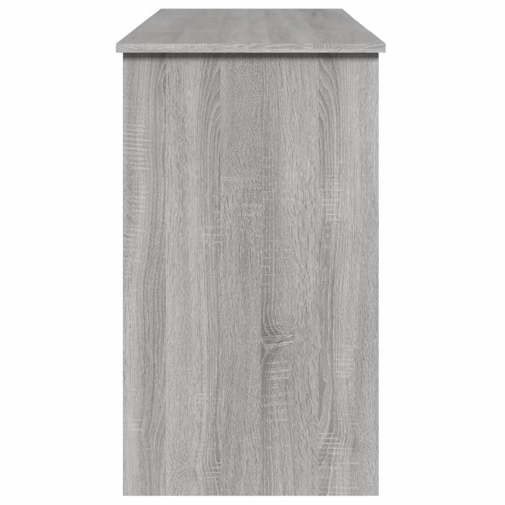vidaXL Masă de toaletă cu oglindă, gri sonoma, 100x45x76 cm vidaXL Masă de toaletă cu oglindă, gri sonoma, 100x45x76 cm
