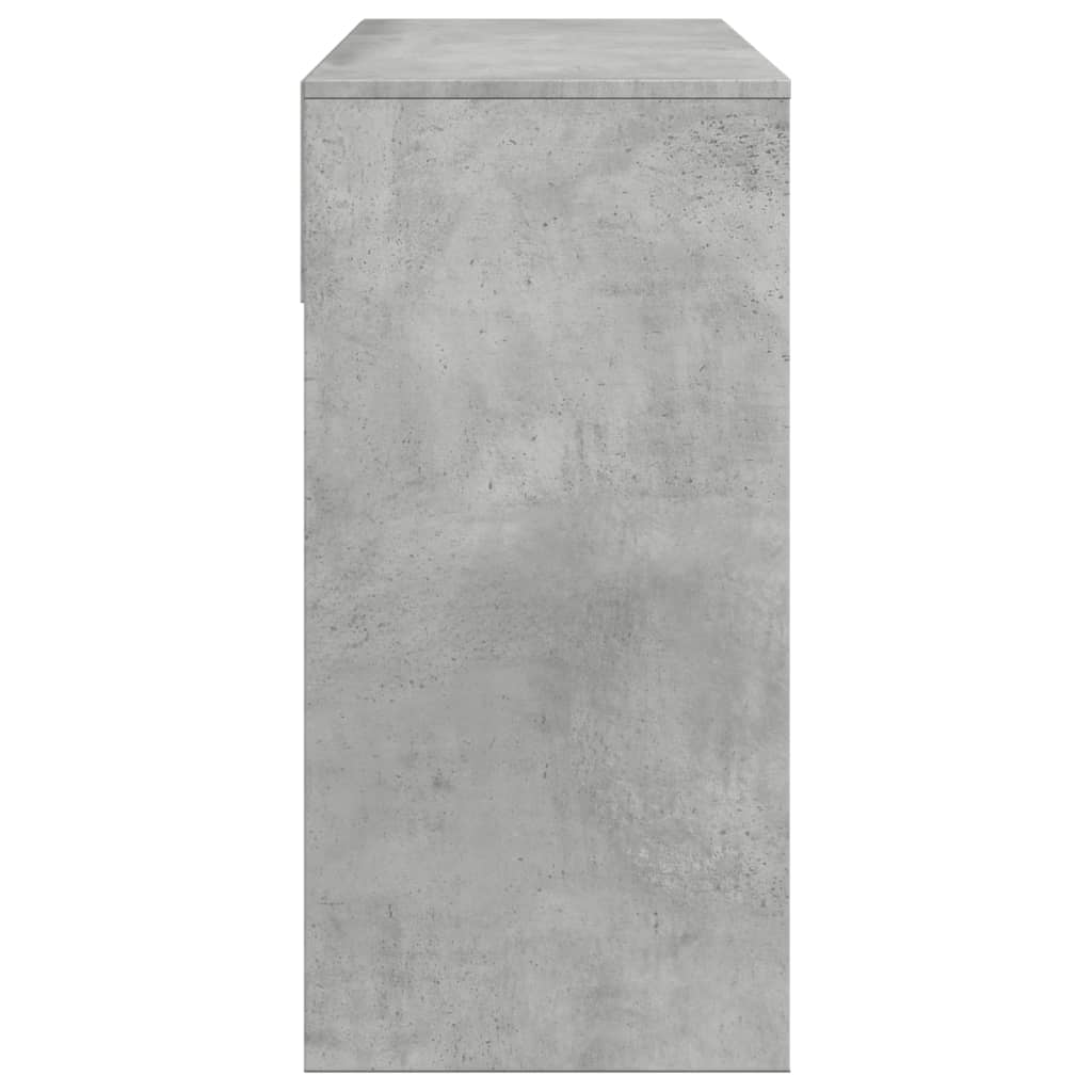 vidaXL Masă de toaletă cu oglindă, gri beton, 80x39x80 cm vidaXL Masă de toaletă cu oglindă, gri beton, 80x39x80 cm