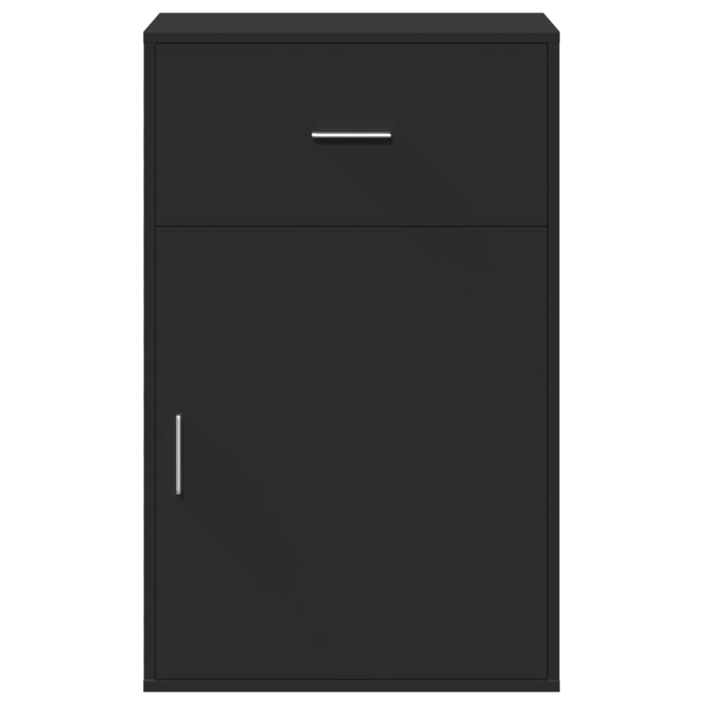 vidaXL Dulap de depozitare, negru, 56,5x39x90 cm, lemn prelucrat