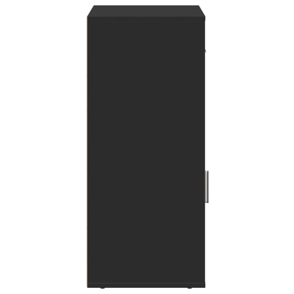 vidaXL Dulap de depozitare, negru, 56,5x39x90 cm, lemn prelucrat