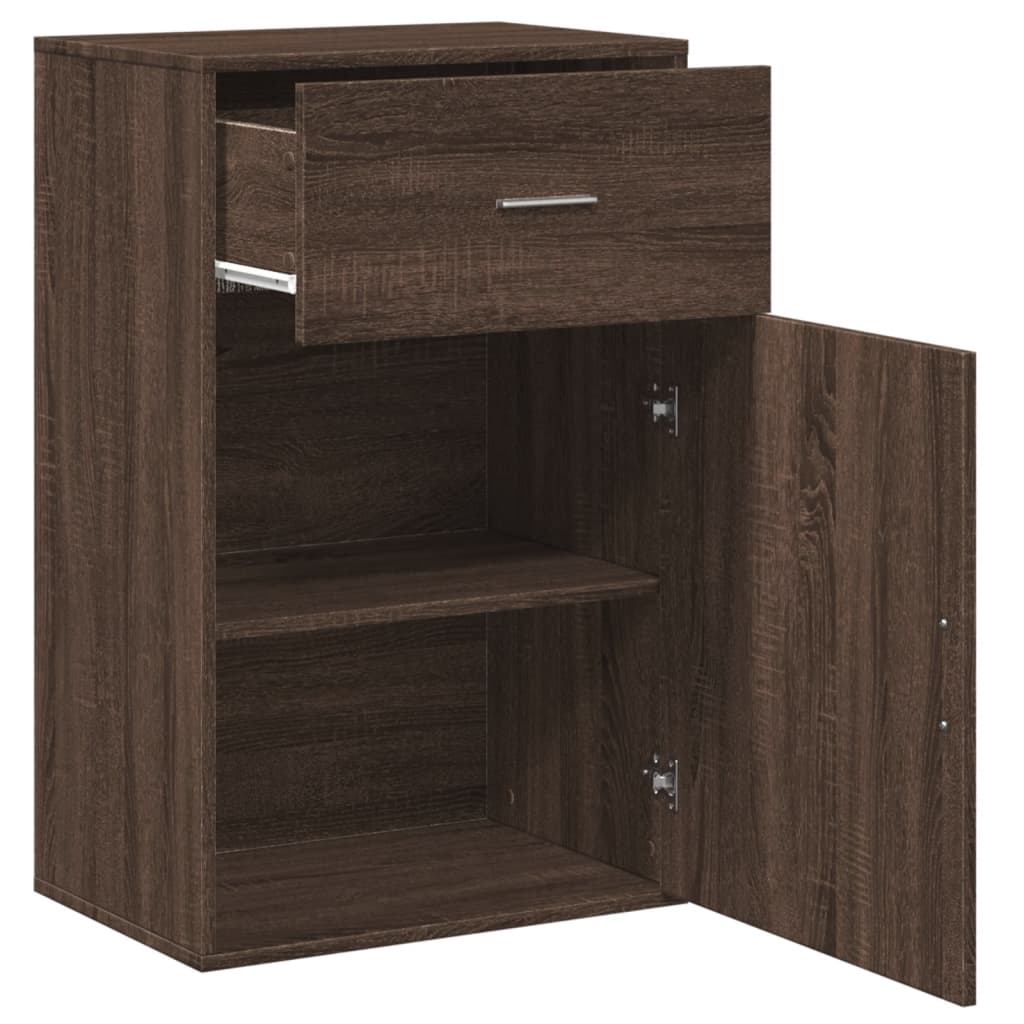 vidaXL Dulap de depozitare, stejar maro, 56,5x39x90 cm, lemn prelucrat