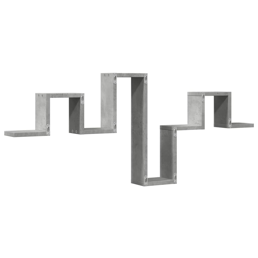 vidaXL Raft de perete, gri beton, 104,5x10x43 cm , lemn prelucrat