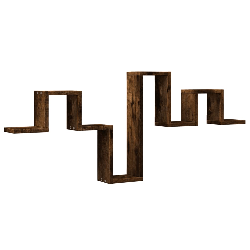 vidaXL Raft de perete, stejar fumuriu, 104,5x10x43 cm, lemn prelucrat vidaXL Raft de perete, stejar fumuriu, 104,5x10x43 cm, lemn prelucrat