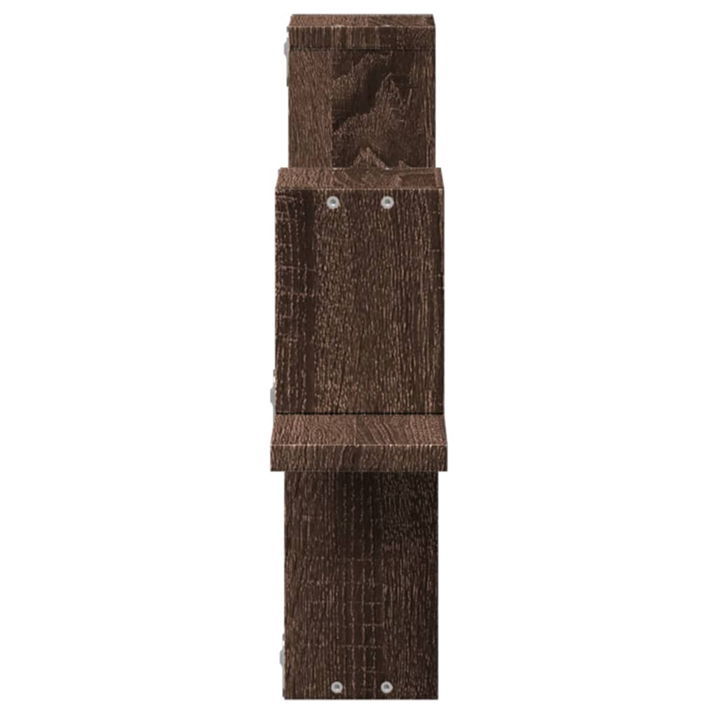 vidaXL Raft de perete, stejar maro, 104,5x10x43 cm, lemn prelucrat vidaXL Raft de perete, stejar maro, 104,5x10x43 cm, lemn prelucrat
