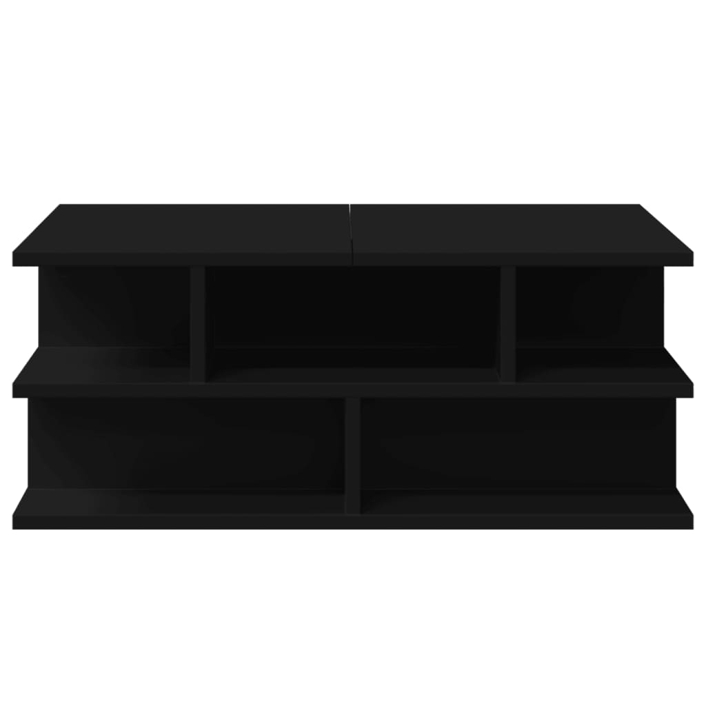 vidaXL Măsuță de cafea, negru, 70x70x29 cm, lemn prelucrat vidaXL Măsuță de cafea, negru, 70x70x29 cm, lemn prelucrat