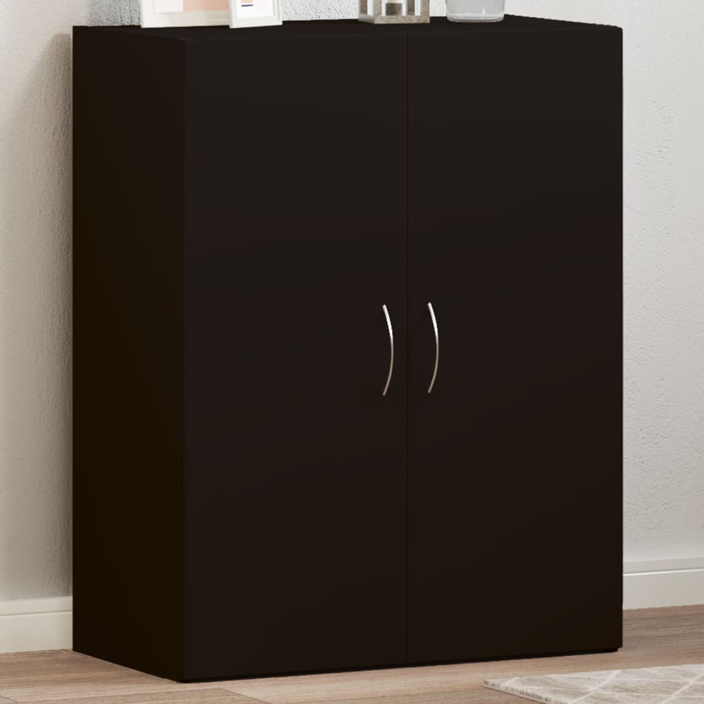 vidaXL Fișet, negru, 60x32x77,5 cm, lemn prelucrat vidaXL Fișet, negru, 60x32x77,5 cm, lemn prelucrat