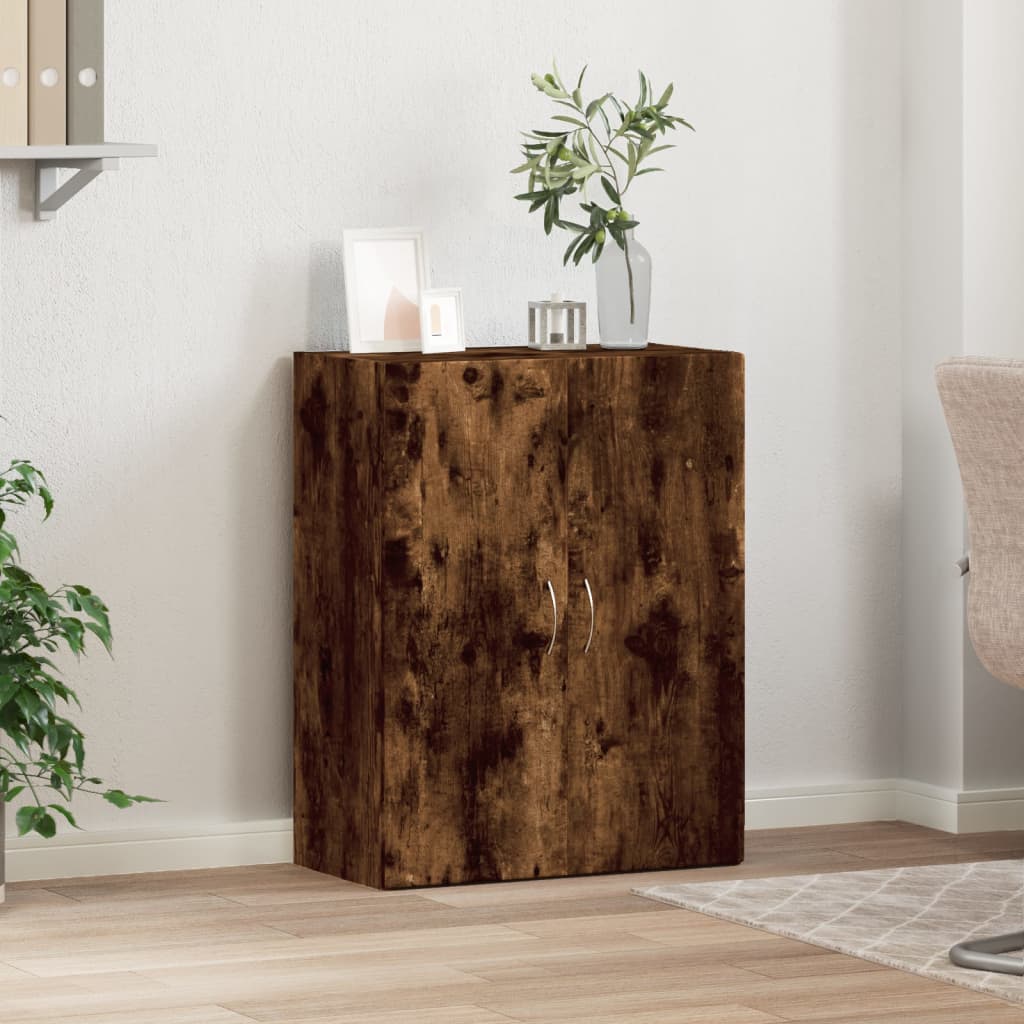 vidaXL Fișet, stejar fumuriu, 60x32x77,5 cm, lemn prelucrat vidaXL Fișet, stejar fumuriu, 60x32x77,5 cm, lemn prelucrat