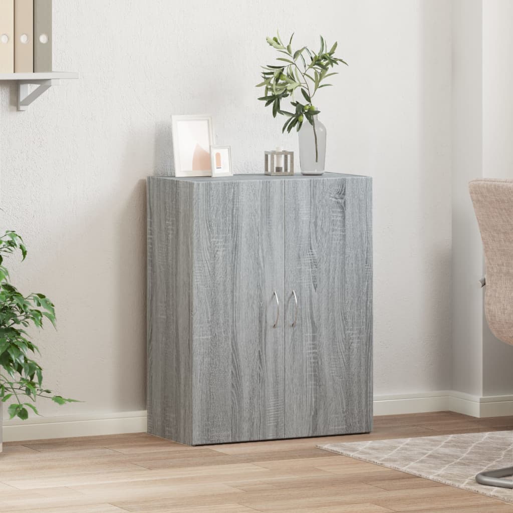 vidaXL Fișet, sonoma gri, 60x32x77,5 cm, lemn prelucrat vidaXL Fișet, sonoma gri, 60x32x77,5 cm, lemn prelucrat