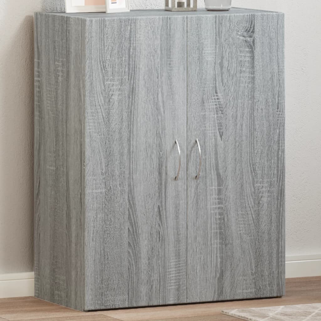 vidaXL Fișet, sonoma gri, 60x32x77,5 cm, lemn prelucrat vidaXL Fișet, sonoma gri, 60x32x77,5 cm, lemn prelucrat