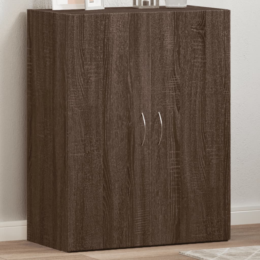 vidaXL Fișet, stejar maro, 60x32x77,5 cm, lemn prelucrat vidaXL Fișet, stejar maro, 60x32x77,5 cm, lemn prelucrat