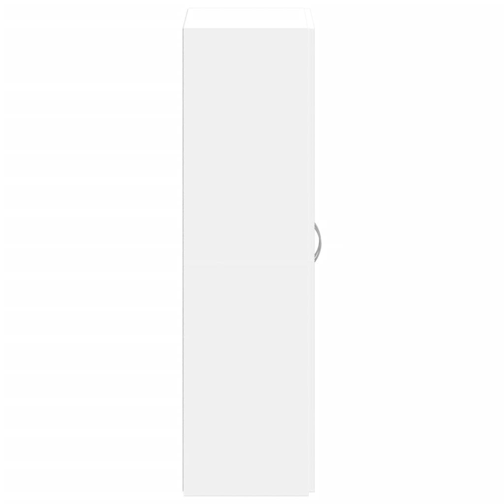 vidaXL Fișet, alb, 60x32x115 cm, lemn prelucrat vidaXL Fișet, alb, 60x32x115 cm, lemn prelucrat