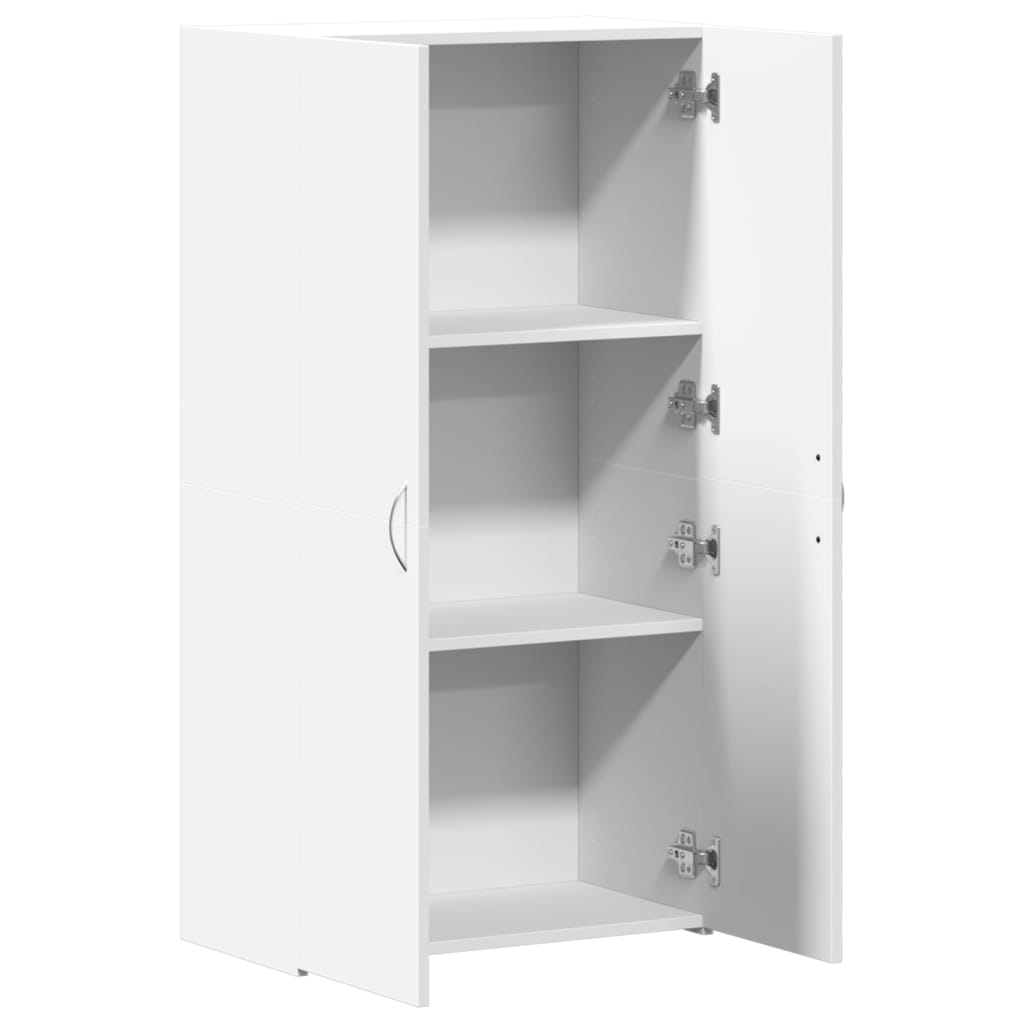 vidaXL Fișet, alb, 60x32x115 cm, lemn prelucrat vidaXL Fișet, alb, 60x32x115 cm, lemn prelucrat