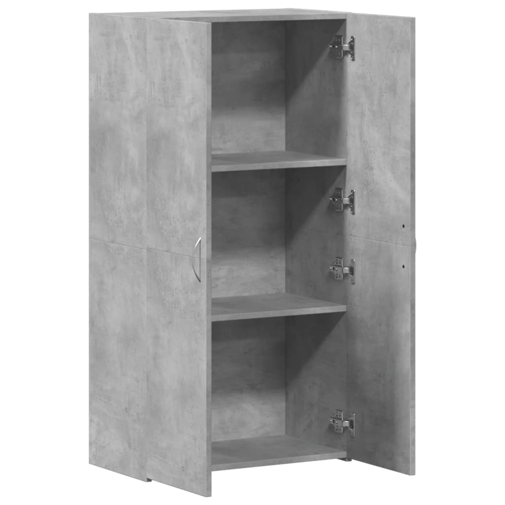 vidaXL Fișet, gri beton, 60x32x115 cm, lemn prelucrat