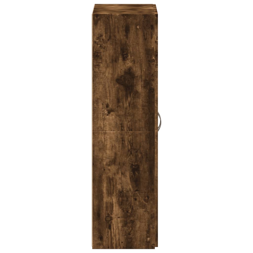 vidaXL Fișet, stejar fumuriu, 60x32x115 cm, lemn prelucrat vidaXL Fișet, stejar fumuriu, 60x32x115 cm, lemn prelucrat