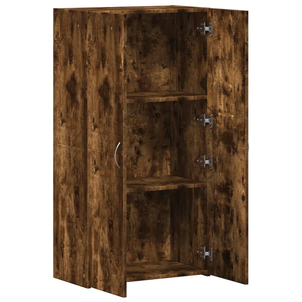 vidaXL Fișet, stejar fumuriu, 60x32x115 cm, lemn prelucrat vidaXL Fișet, stejar fumuriu, 60x32x115 cm, lemn prelucrat