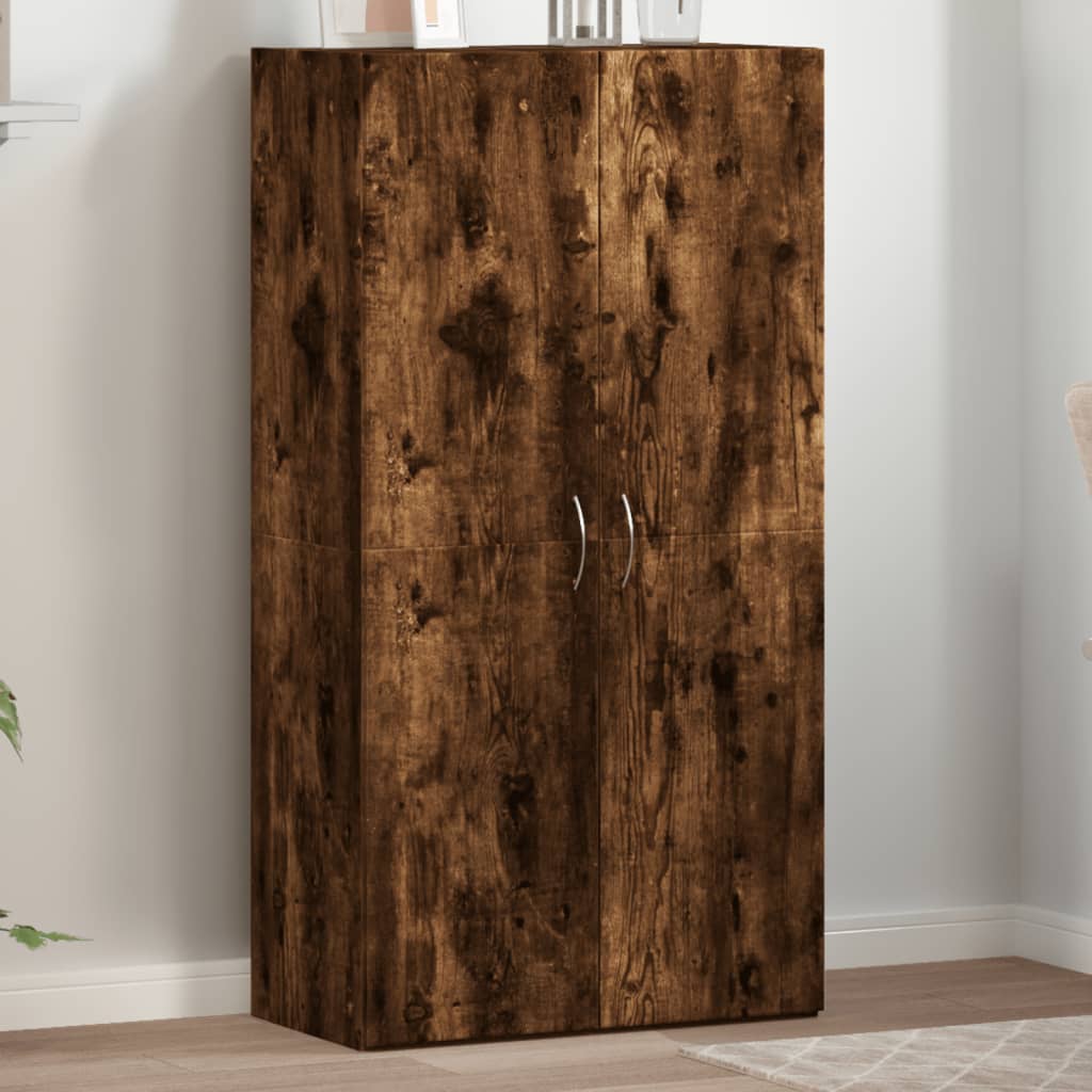 vidaXL Fișet, stejar fumuriu, 60x32x115 cm, lemn prelucrat vidaXL Fișet, stejar fumuriu, 60x32x115 cm, lemn prelucrat