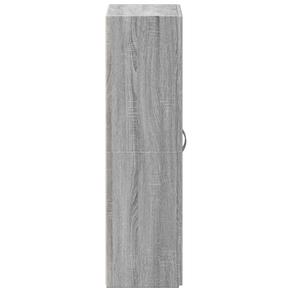 vidaXL Fișet, sonoma gri, 60x32x115 cm, lemn prelucrat vidaXL Fișet, sonoma gri, 60x32x115 cm, lemn prelucrat