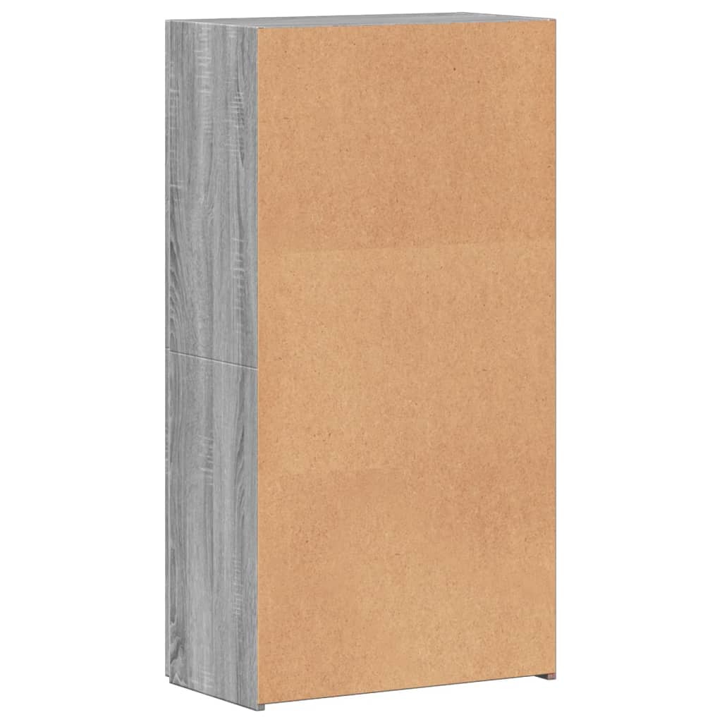 vidaXL Fișet, sonoma gri, 60x32x115 cm, lemn prelucrat vidaXL Fișet, sonoma gri, 60x32x115 cm, lemn prelucrat