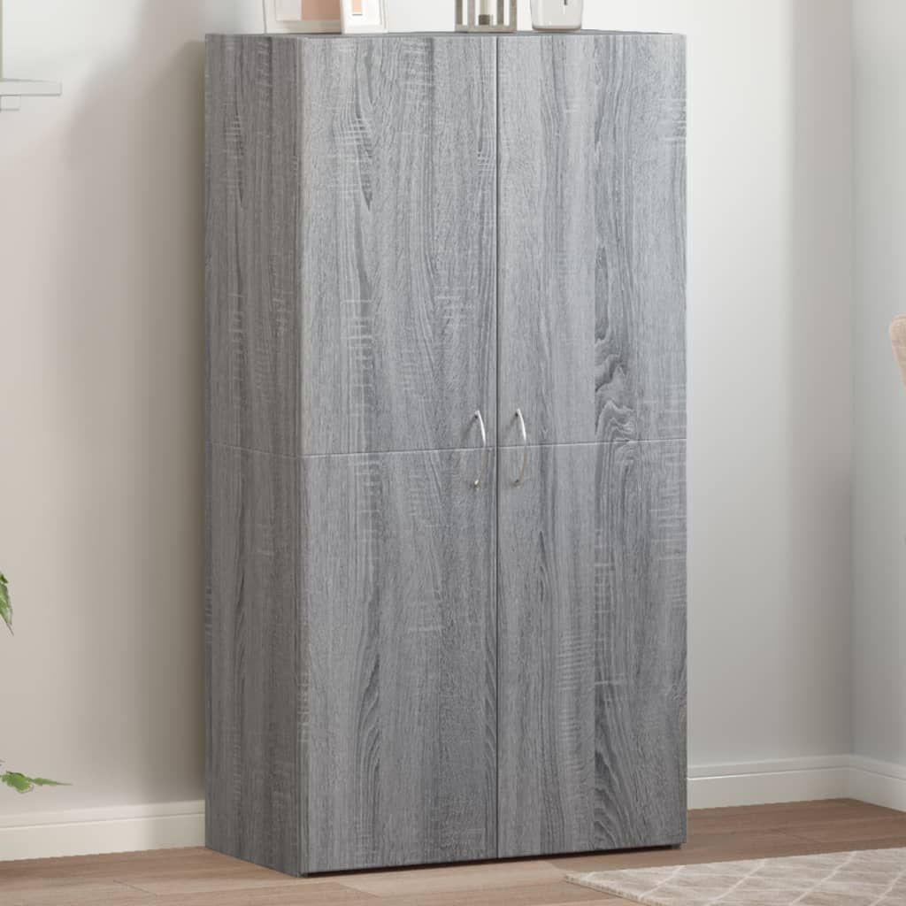 vidaXL Fișet, sonoma gri, 60x32x115 cm, lemn prelucrat vidaXL Fișet, sonoma gri, 60x32x115 cm, lemn prelucrat