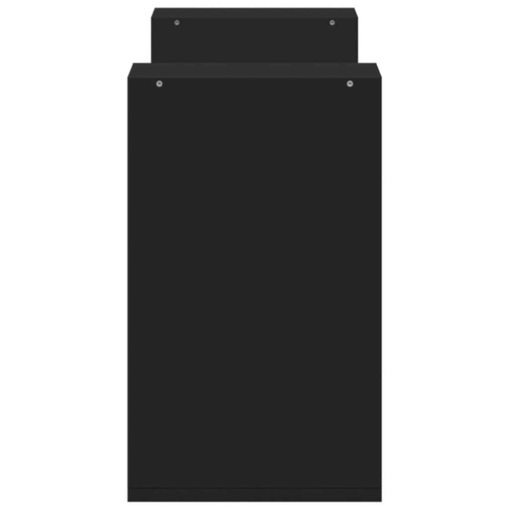 vidaXL Dulap TV, 2 buc., negru, 75x30x50 cm, lemn prelucrat vidaXL Dulap TV, 2 buc., negru, 75x30x50 cm, lemn prelucrat