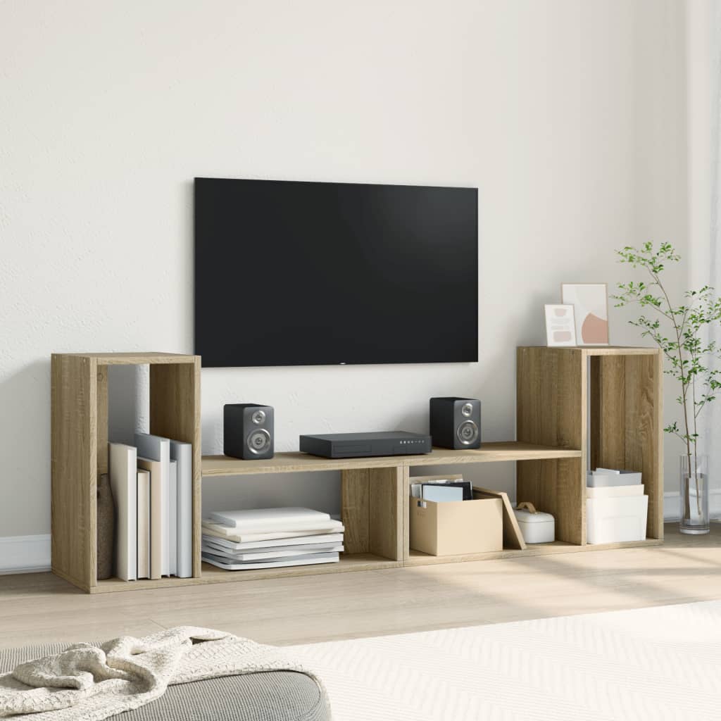 vidaXL Dulap TV, 2 buc., stejar sonoma, 75x30x50 cm, lemn prelucrat vidaXL Dulap TV, 2 buc., stejar sonoma, 75x30x50 cm, lemn prelucrat