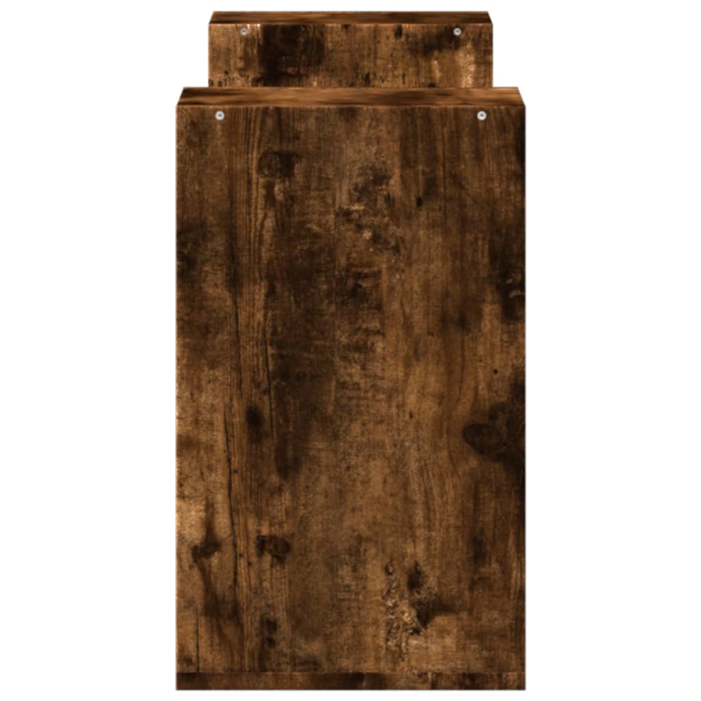 vidaXL Dulapuri TV, 2 buc, stejar fumuriu, 75x30x50 cm, lemn prelucrat
