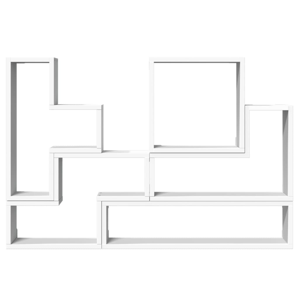 vidaXL Raft de perete, alb, 96x12x64 cm, lemn prelucrat